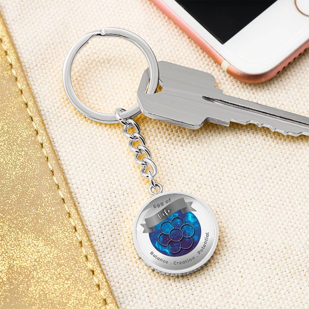 Egg of Life - Affirmation Keychain - More Than CharmsMore Than Charms