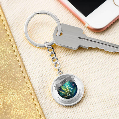 Lily of the Valley - Affirmation Keychain - More Than CharmsMore Than Charms