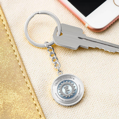 Throat Chakra - Communication Expression Authenticity - Affirmation Keychain - More Than CharmsMore Than Charms