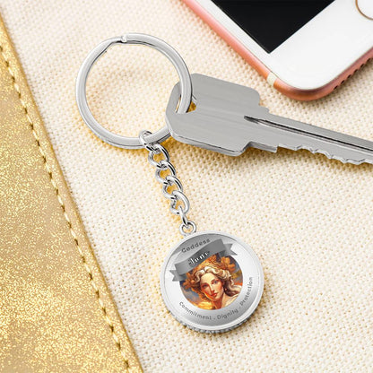 Goddess Juno - Affirmation Keychain For Commitment Dignity Protection - More Than CharmsMore Than Charms