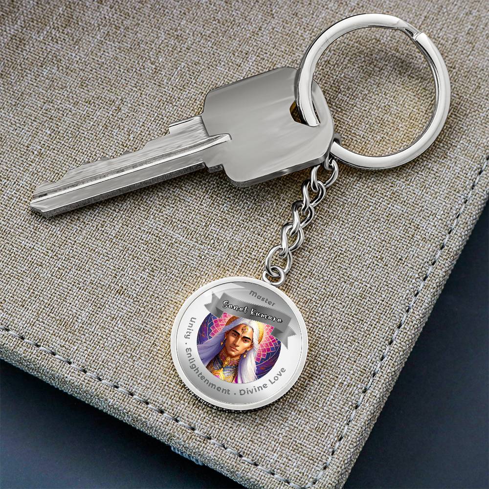 Sanat Kumara - Affirmation Keychain For Unity, Enlightenment & Divine Love - More Than CharmsMore Than Charms