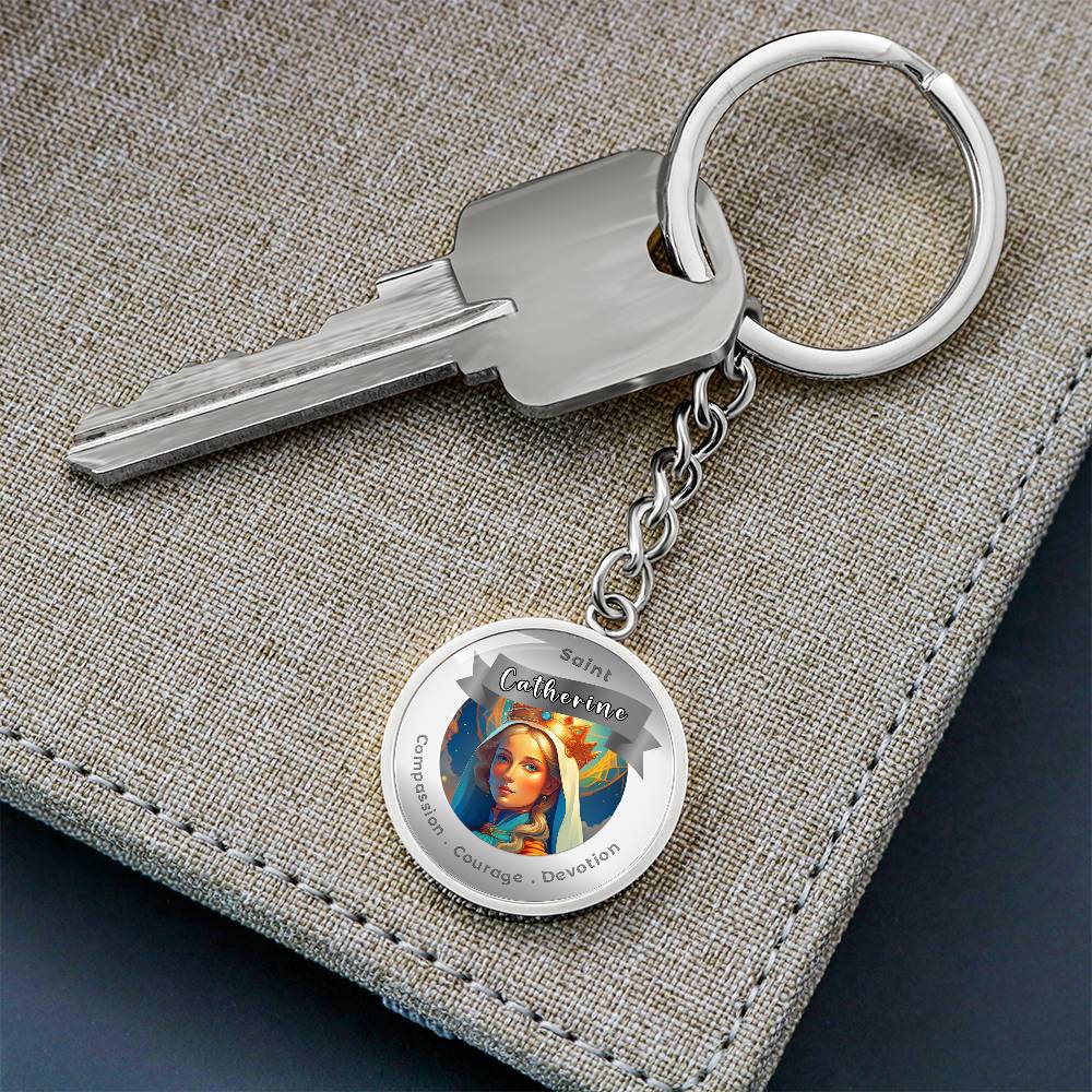 Saint Catherine - Affirmation Keychain - More Than CharmsMore Than Charms