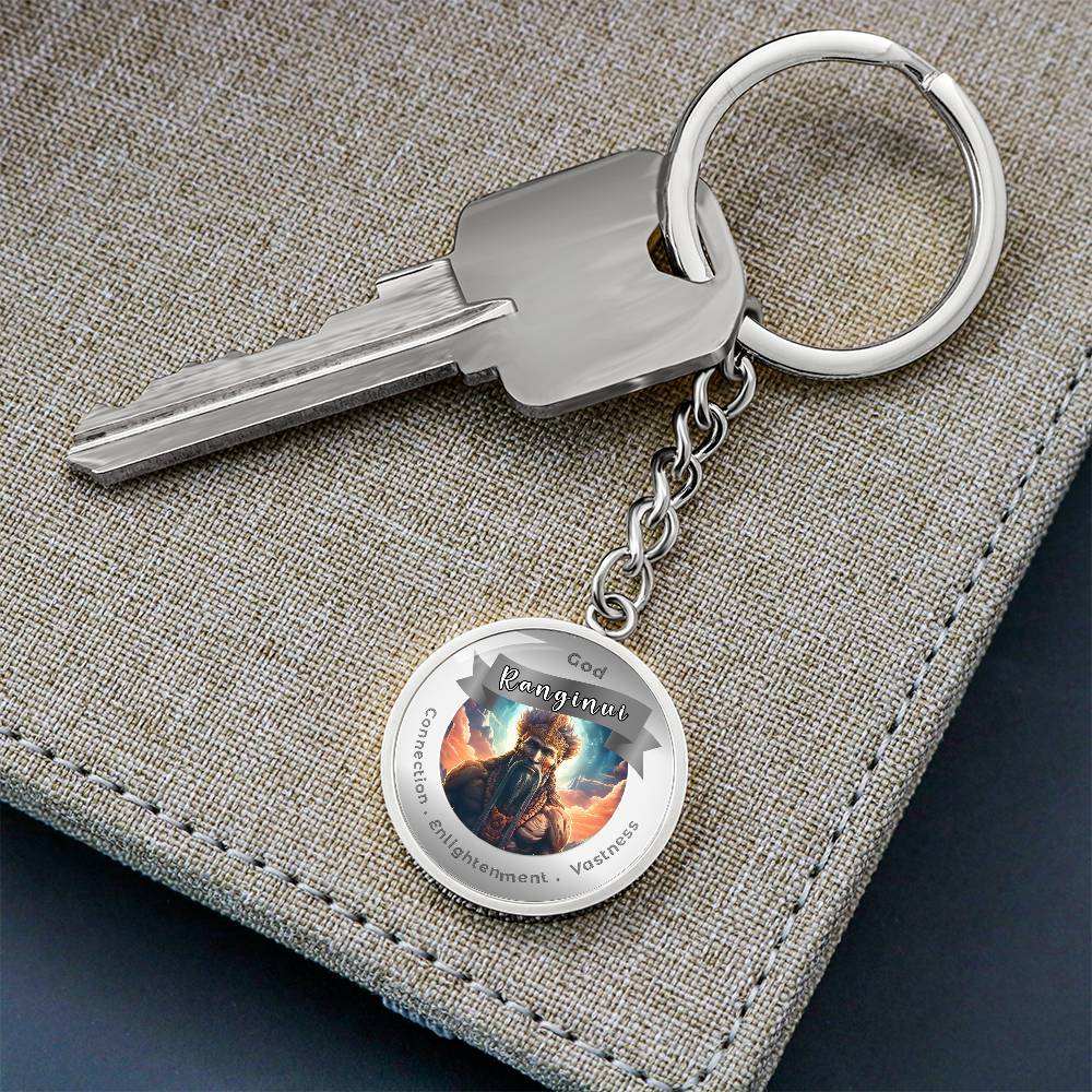 Ranginui- Affirmation Keychain For Connection Enlightenment Vastiness- More Than CharmsMore Than Charms