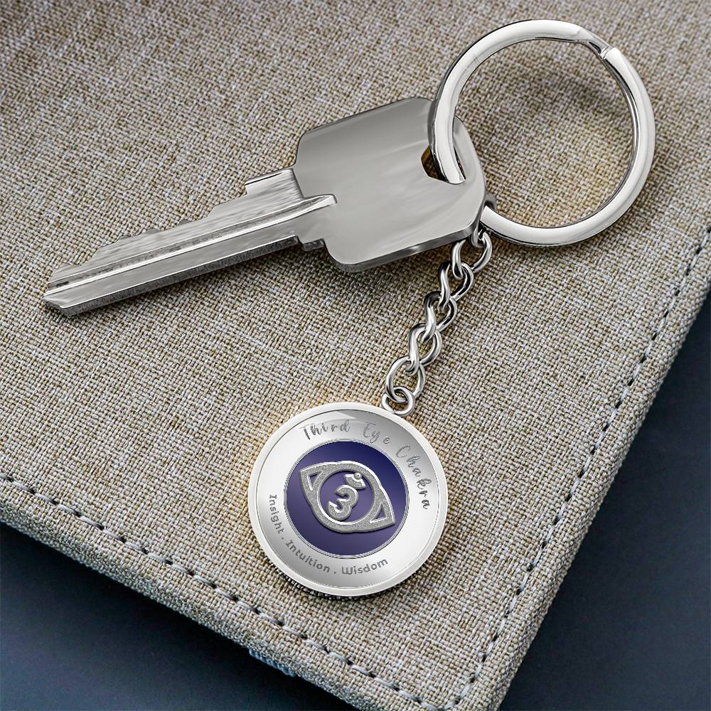 Third Eye Chakra - Intuition Insight Wisdom - Affirmation Keychain - More Than CharmsMore Than Charms