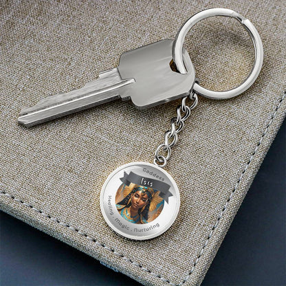 Goddess Isis - Affirmation Keychain For Healing Magic Nurturing- More Than CharmsMore Than Charms