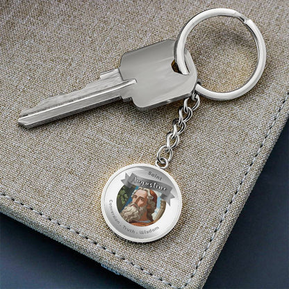 Saint Augustine - Affirmation Keychain - More Than CharmsMore Than Charms