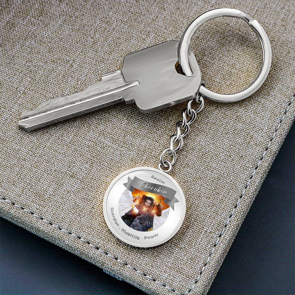 Cheribum- Angelic Realms Affirmation Keychain For Mobility, Power & Guardian - More Than CharmsMore Than Charms