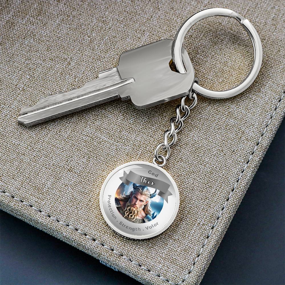 Thor - Affirmation Keychain For ProtectionStrength Valor- More Than CharmsMore Than Charms