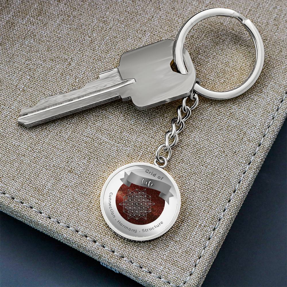 Grid of Life - Affirmation Keychain - More Than CharmsMore Than Charms