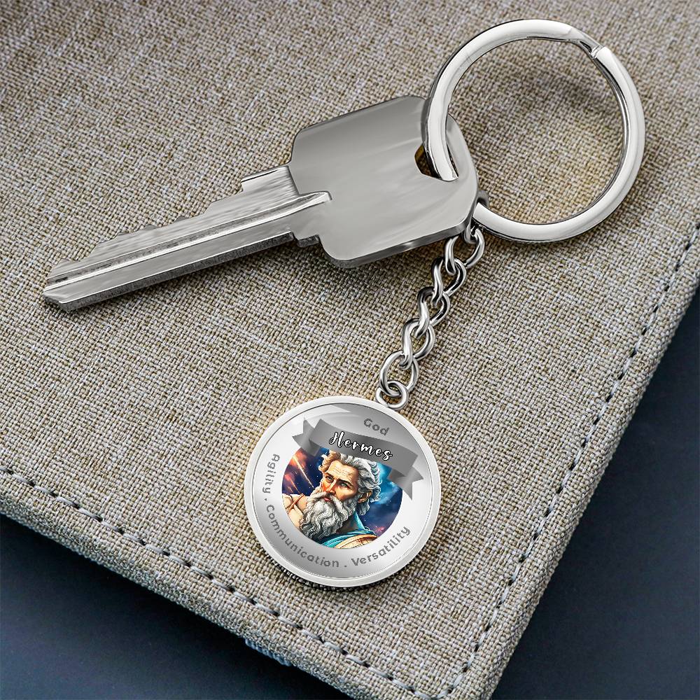 God Hermes - Affirmation Keychain ForAgility Communication Versatility More Than CharmsMore Than Charms