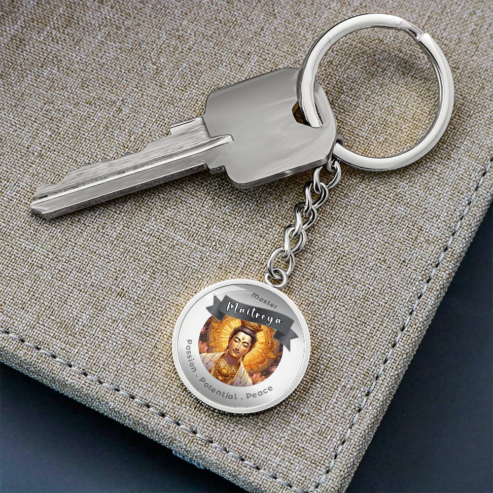 Maitreya - Affirmation Keychain For Enlightenment, Liberation & Peace - More Than CharmsMore Than Charms