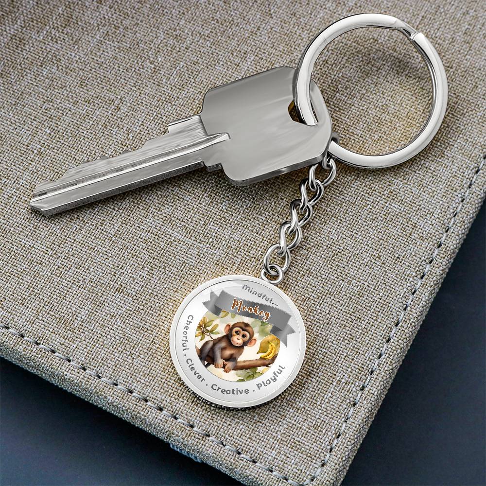 Monkey - Power Animal Affirmation Keychain - More Than CharmsMore Than Charms