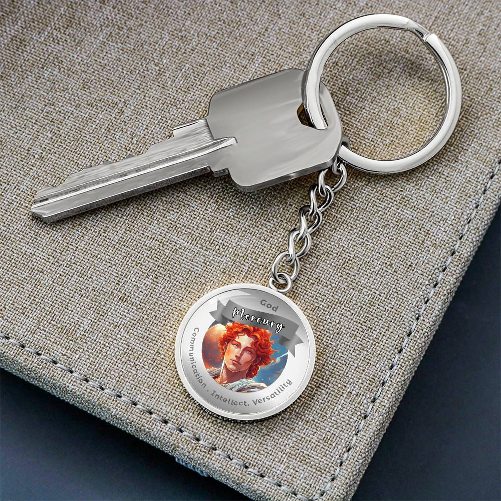 Mercury- Affirmation Keychain For Communication Intellect Versatility - More Than CharmsMore Than Charms