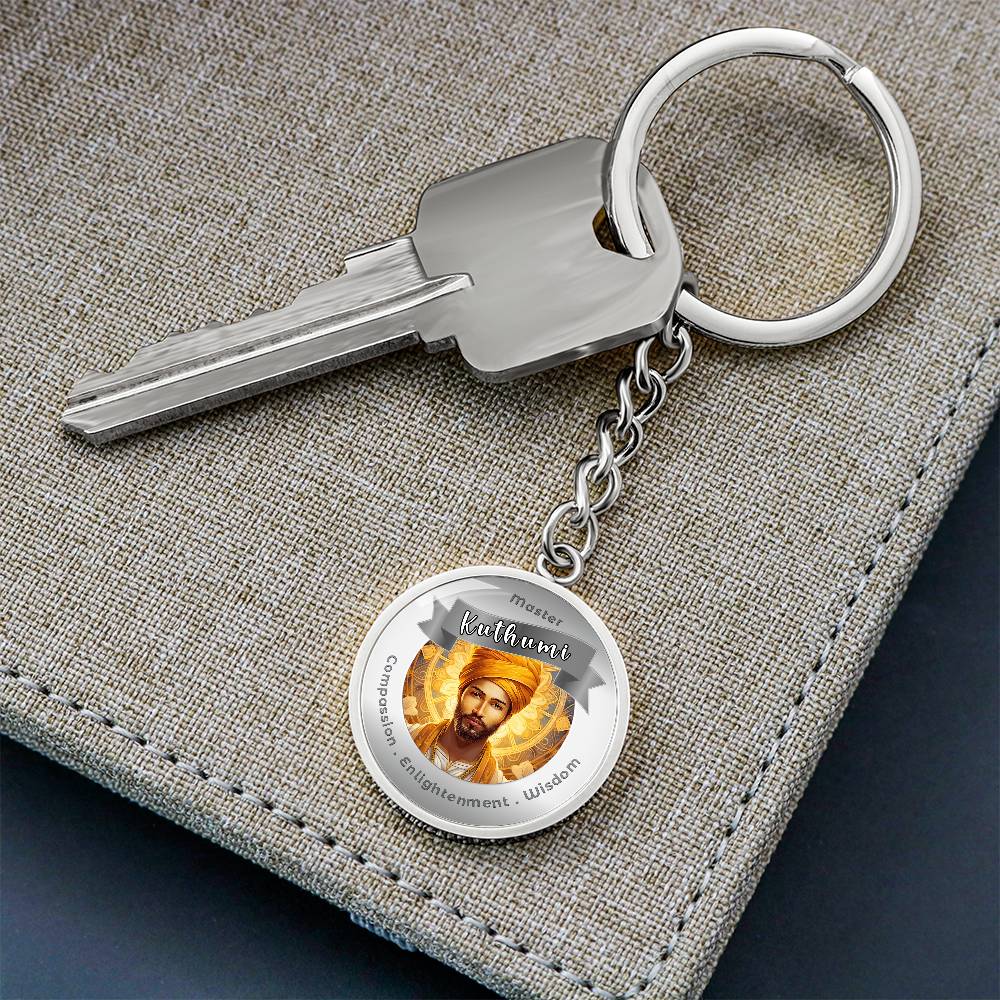 Kuthumi - Affirmation Keychain For Compassion, Enlightenment & Wisdom - More Than CharmsMore Than Charms