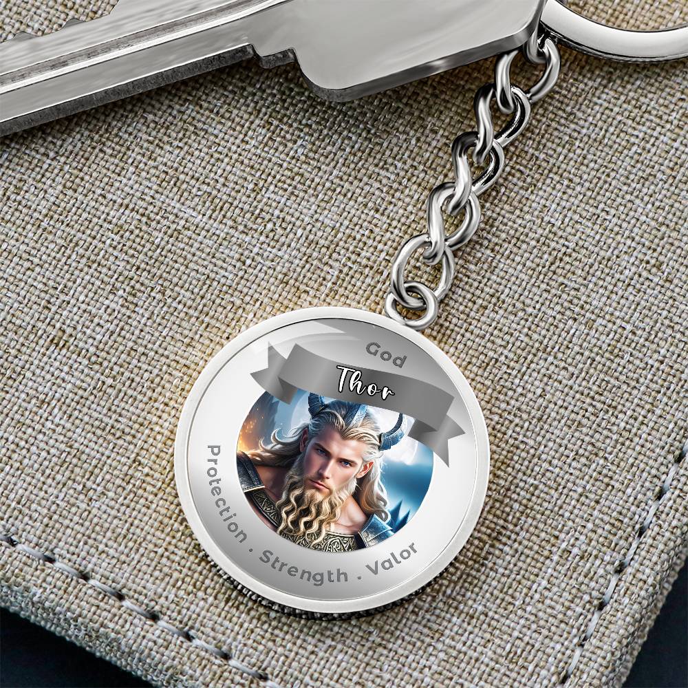 Thor - Affirmation Keychain For ProtectionStrength Valor- More Than CharmsMore Than Charms