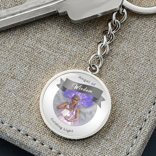 Wisdom - Guardian Angel Affirmation Keychain - More Than CharmsMore Than Charms