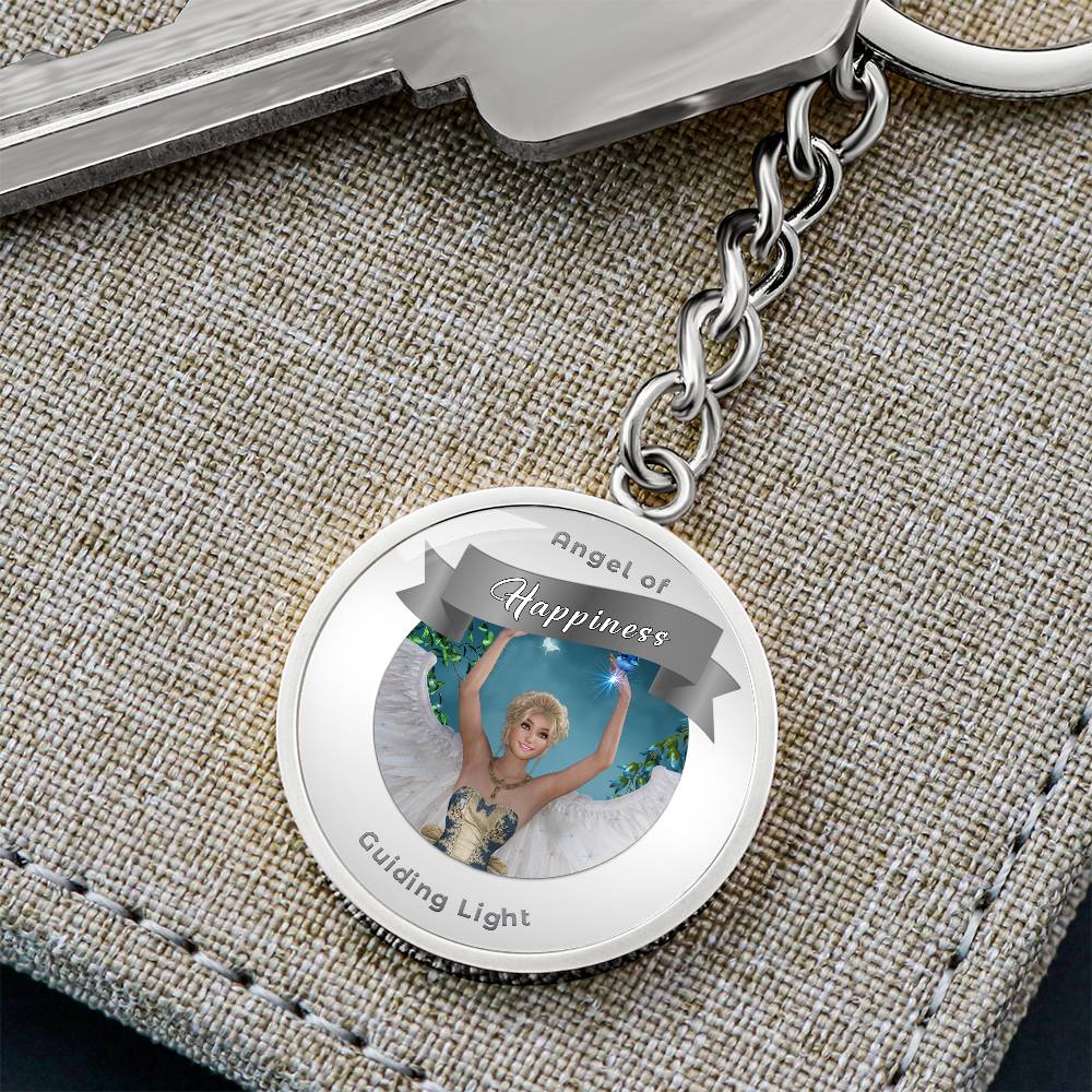Happiness - Guardian Angel Affirmation Keychain - More Than CharmsMore Than Charms