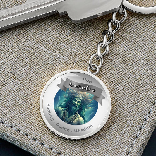 God Kanaloa - Charm Keychain For Healing Ocean Wisdom - This Luxury Charm Keychain is more than just a keyring — it’s an empowering expression of your dreams, intentions, and personal energy.Featuring an original design with meaningful affirmations, symbo
