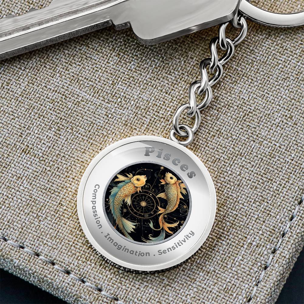 Pisces - Affirmation Keychain - More Than CharmsMore Than Charms