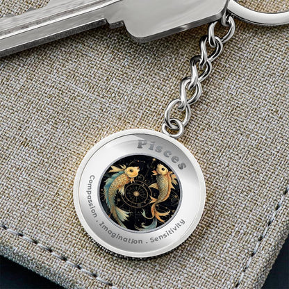 Pisces - Affirmation Keychain - More Than CharmsMore Than Charms