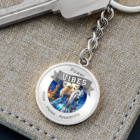 Power Vibes Affirmation Keychain - Dreamer’s Slipper