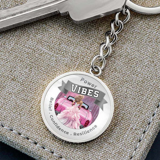 Power Vibes Affirmation Keychain - Visionary Star
