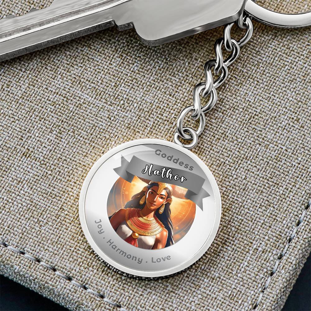 Hathor - Affirmation Keychain For Joy Harmony Love - More Than CharmsMore Than Charms
