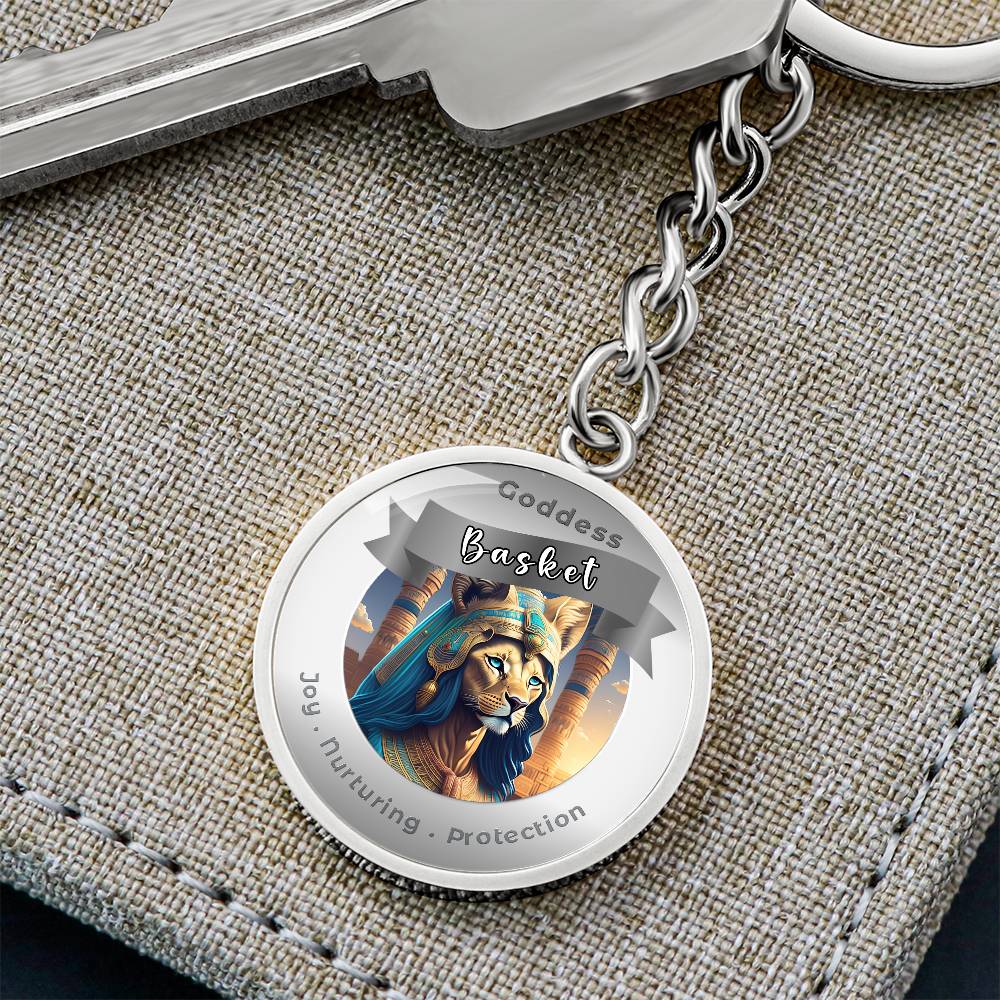 Basket - Affirmation Keychain For Joy Nurturing Protection- More Than CharmsMore Than Charms