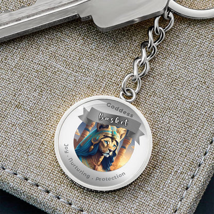 Basket - Affirmation Keychain For Joy Nurturing Protection- More Than CharmsMore Than Charms