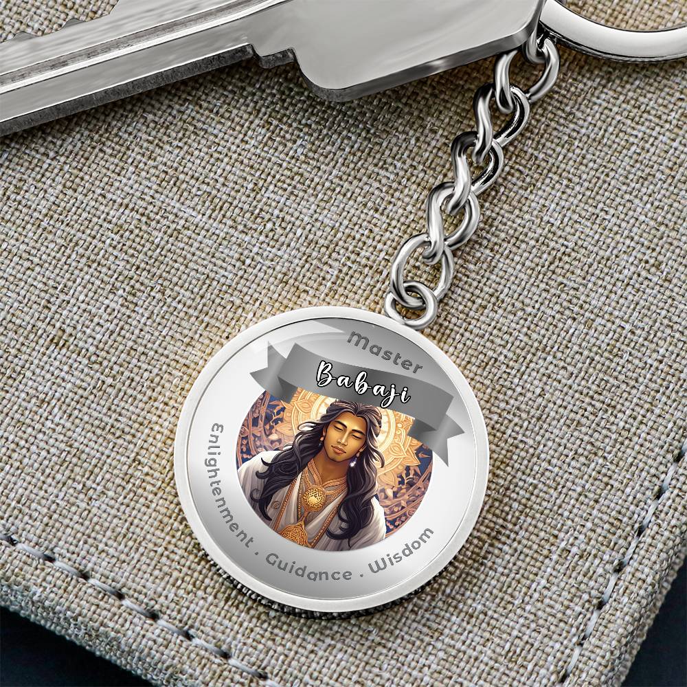Babaji - Affirmation Keychain For Enlightenment Guidance Wisdom - More Than CharmsMore Than Charms