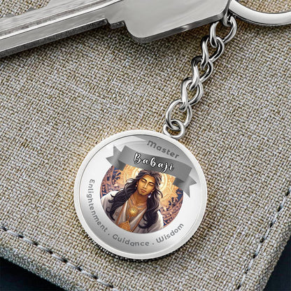 Babaji - Affirmation Keychain For Enlightenment Guidance Wisdom - More Than CharmsMore Than Charms