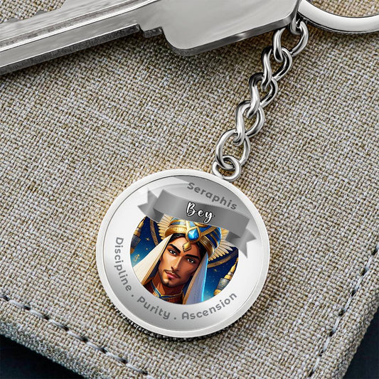 Seraphis Bay - Charm Keychain For Discipline, Purity & Ascension - This Luxury Charm Keychain is more than just a keyring — it’s an empowering expression of your dreams, intentions, and personal energy.Featuring an original design with meaningful affirmat