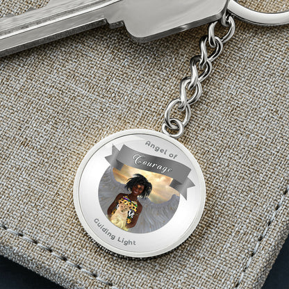 Courage - Guardian Angel Affirmation Keychain - More Than CharmsMore Than Charms