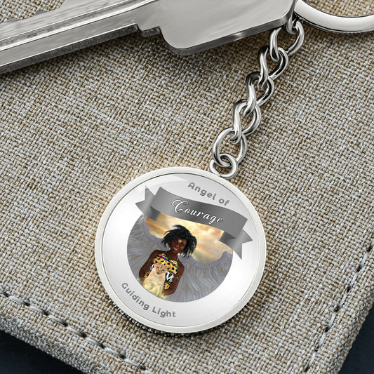 Courage - Guardian Angel Affirmation Keychain - More Than CharmsMore Than Charms
