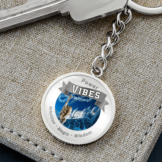 Power Vibes Affirmation Keychain - Majestic Ice Queen