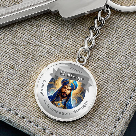 El Mora - Charm Keychain For Courage, Determination & Strength - This Luxury Charm Keychain is more than just a keyring — it’s an empowering expression of your dreams, intentions, and personal energy.Featuring an original design with meaningful affirmatio