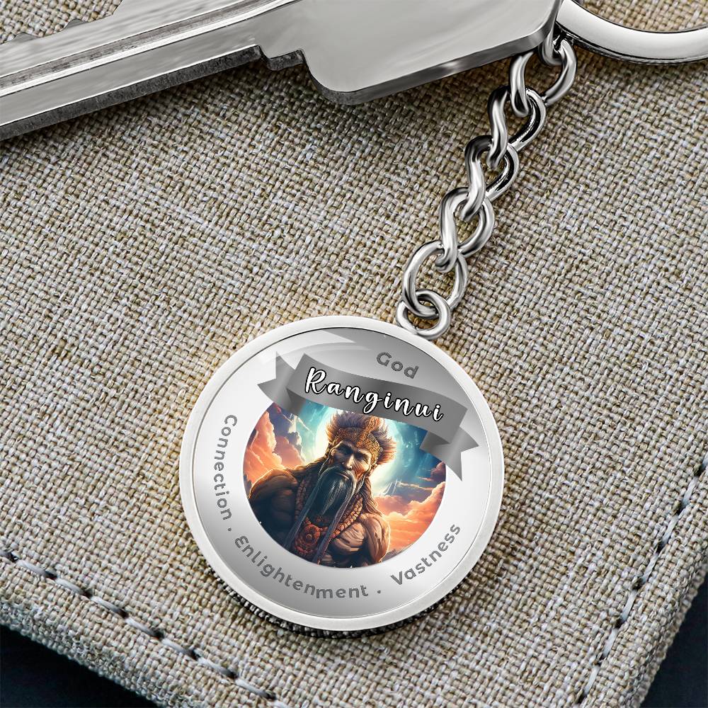 Ranginui- Affirmation Keychain For Connection Enlightenment Vastiness- More Than CharmsMore Than Charms