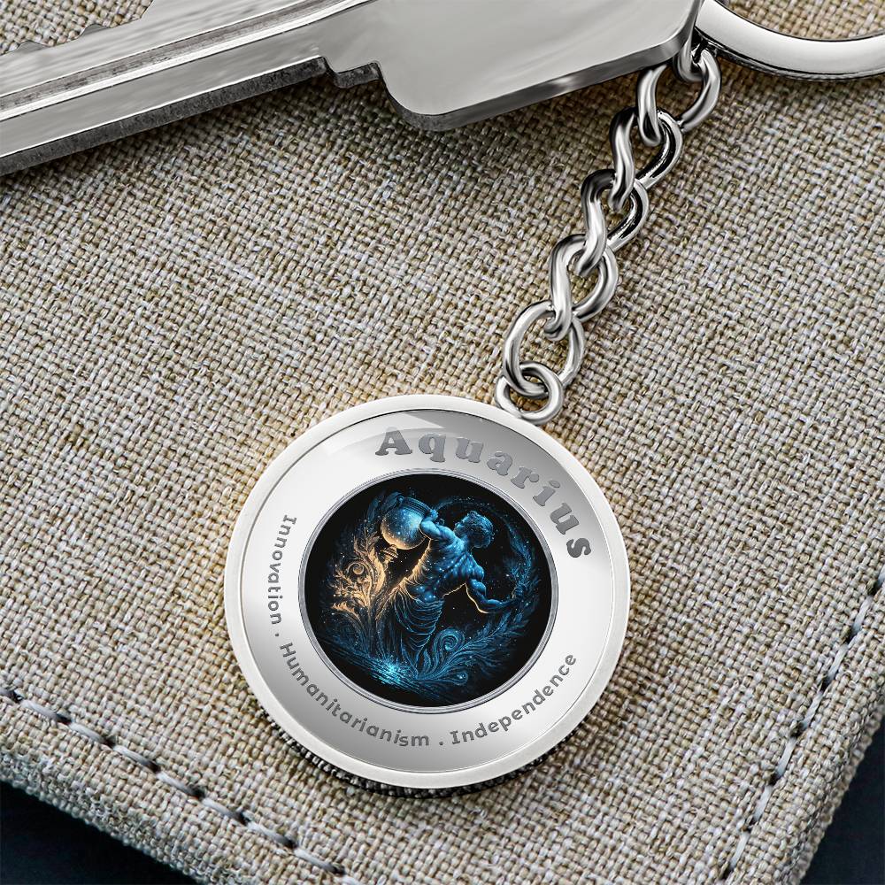 Aquarius - Affirmation Keychain - More Than CharmsMore Than Charms