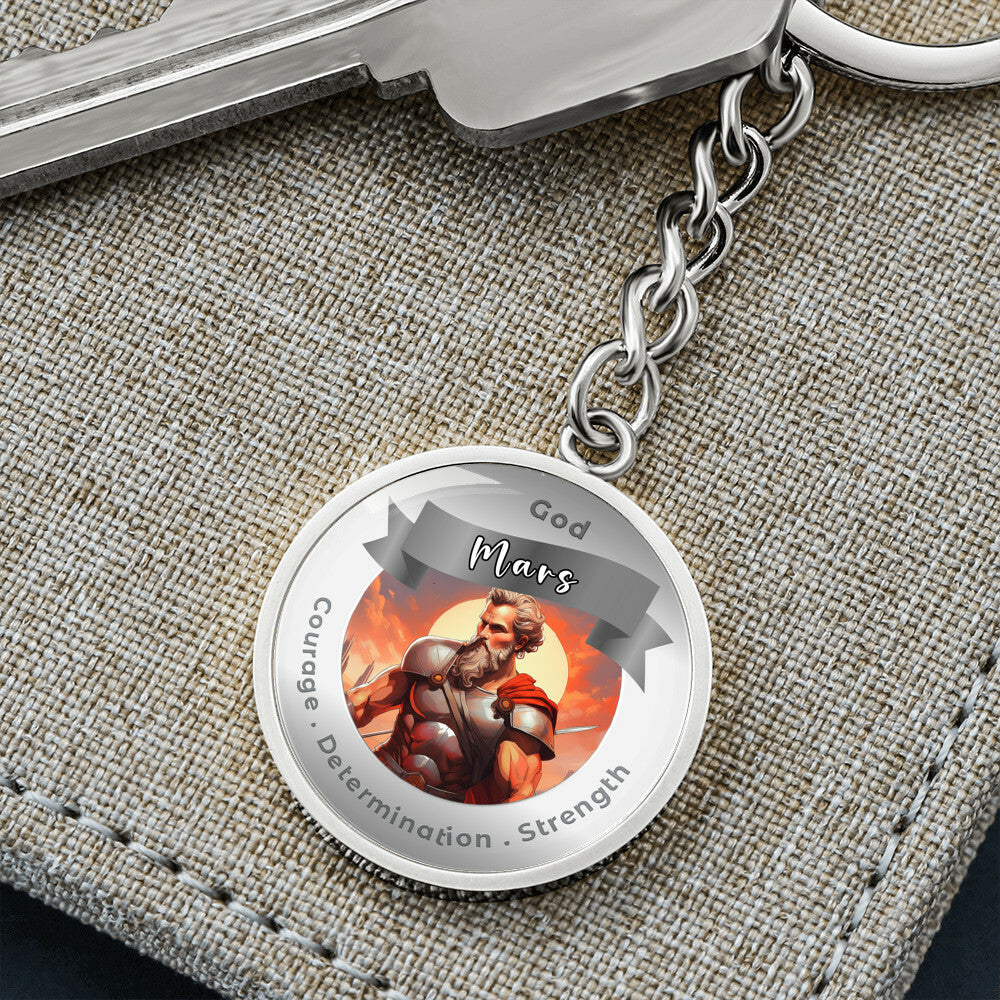 Mars- Affirmation Keychain For Courage Determination Strength - More Than CharmsMore Than Charms