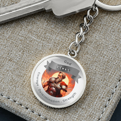 Mars- Affirmation Keychain For Courage Determination Strength - More Than CharmsMore Than Charms