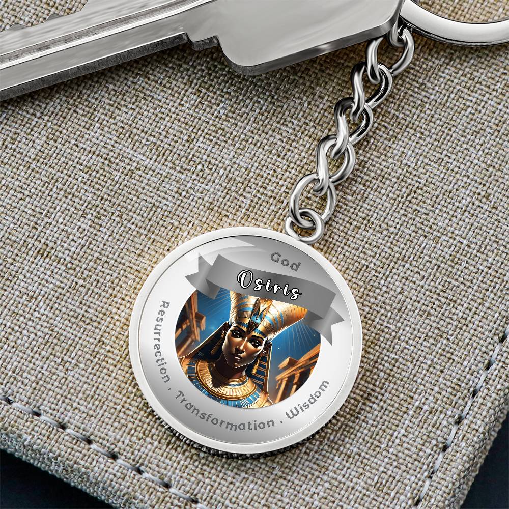 Osiris Affirmation Keychain For Resurrection Transformation Wisdom- More Than CharmsMore Than Charms