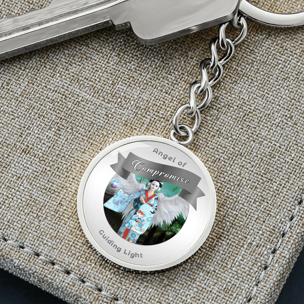 Compromise - Guardian Angel Affirmation Keychain - More Than CharmsMore Than Charms