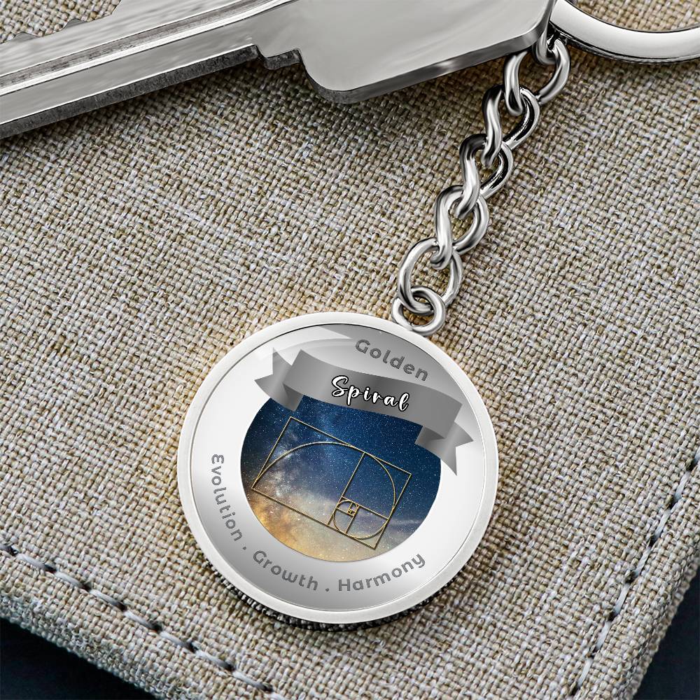 Golden Spiral - Affirmation Keychain - More Than CharmsMore Than Charms