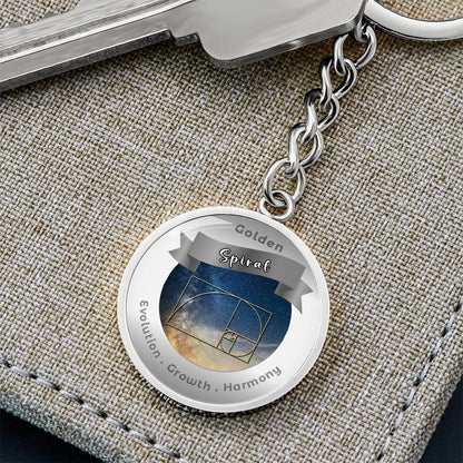 Golden Spiral - Affirmation Keychain - More Than CharmsMore Than Charms
