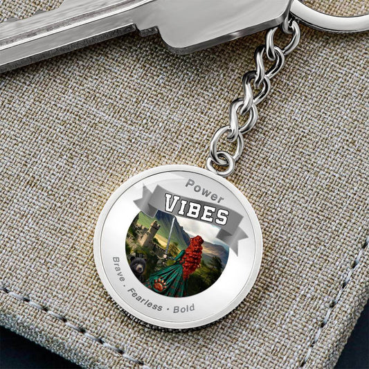 Power Vibes Affirmation Keychain - Brave Archer