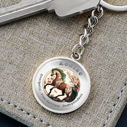 Horse - Chinese Zodiac - Affirmation Keychain - More Than CharmsMore Than Charms