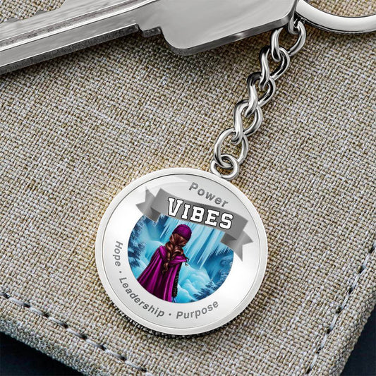 Power Vibes Affirmation Keychain - Frozen Champion