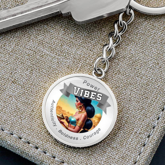 Power Vibes Affirmation Keychain - Desert Freedom