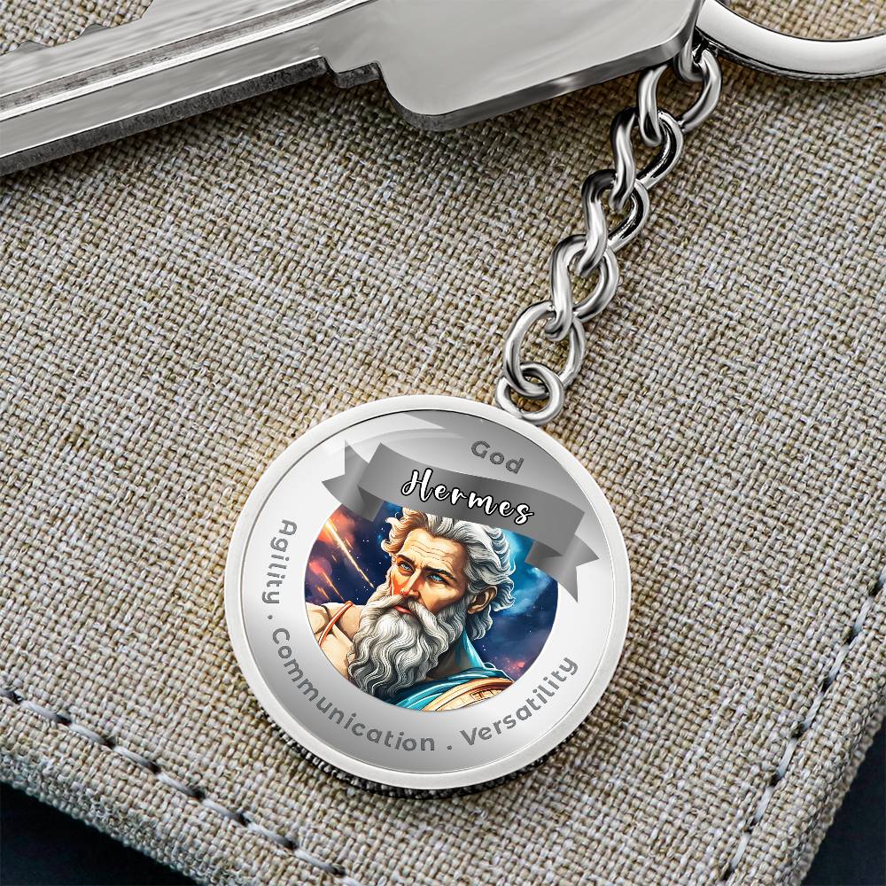 God Hermes - Affirmation Keychain ForAgility Communication Versatility More Than CharmsMore Than Charms