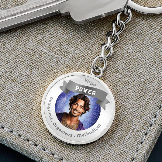 Divine Masculine Virgo - Affirmation Keychain